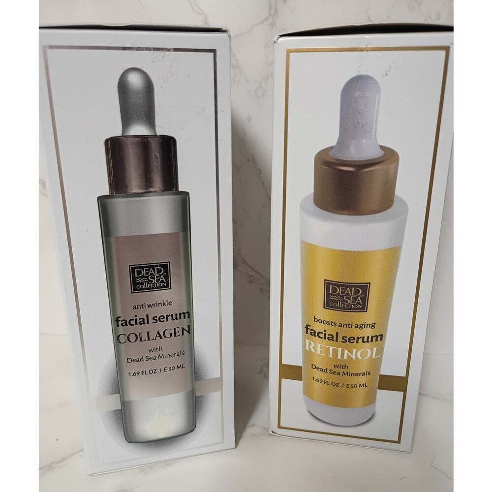 The‎ Dead Sea Collection (1) Collagen & (1) Retinol Facial Serums
